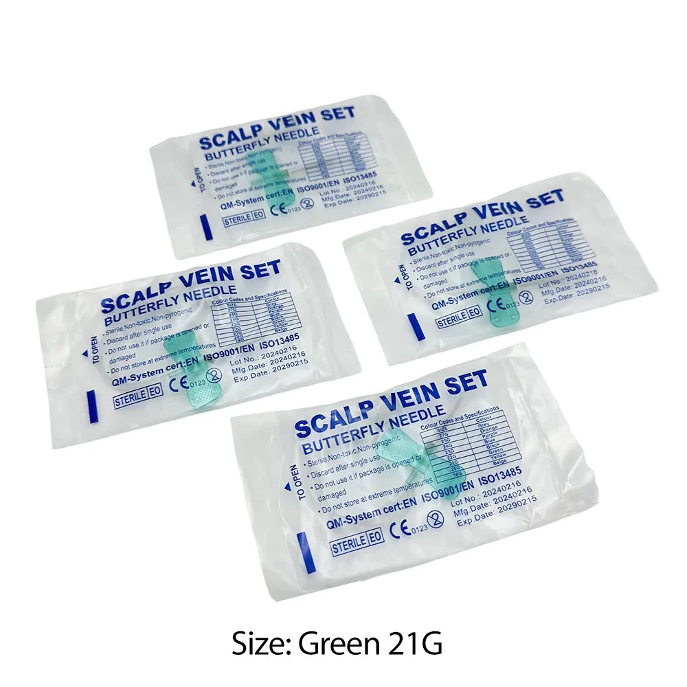 50PCS Disposable Butterfly Blood Infusion Needles