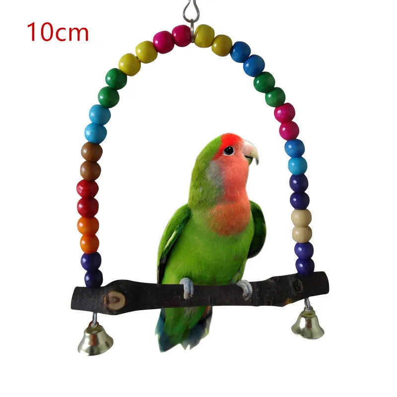 Colorful Parrot Swing & Stand Toy