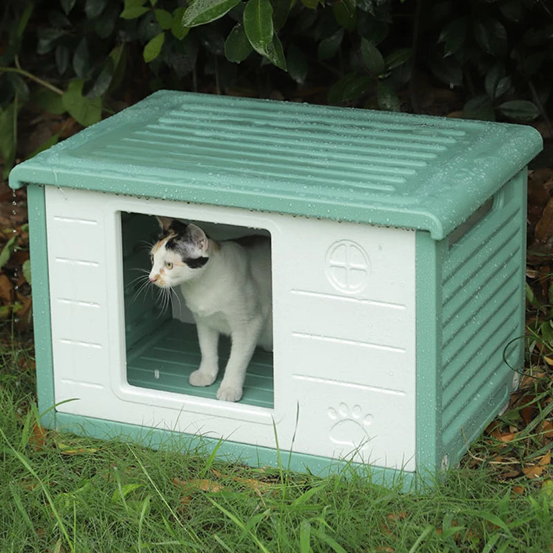 Outdoor Rainproof Cat House & Dog Kennel