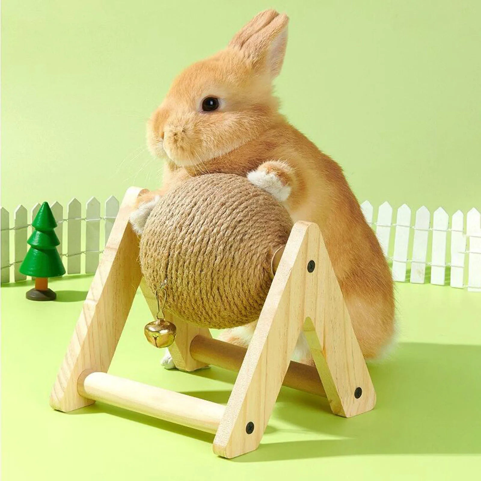 Rabbit Sisal Grinding & Chew Ball Toy