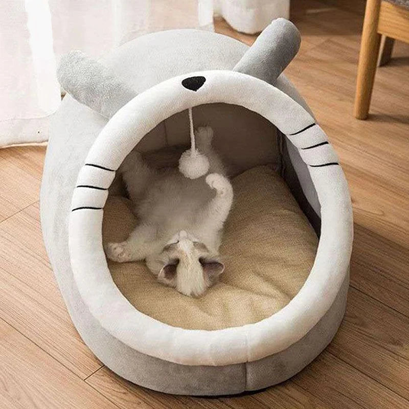 Self-Warming Pet Tent Cave Bed