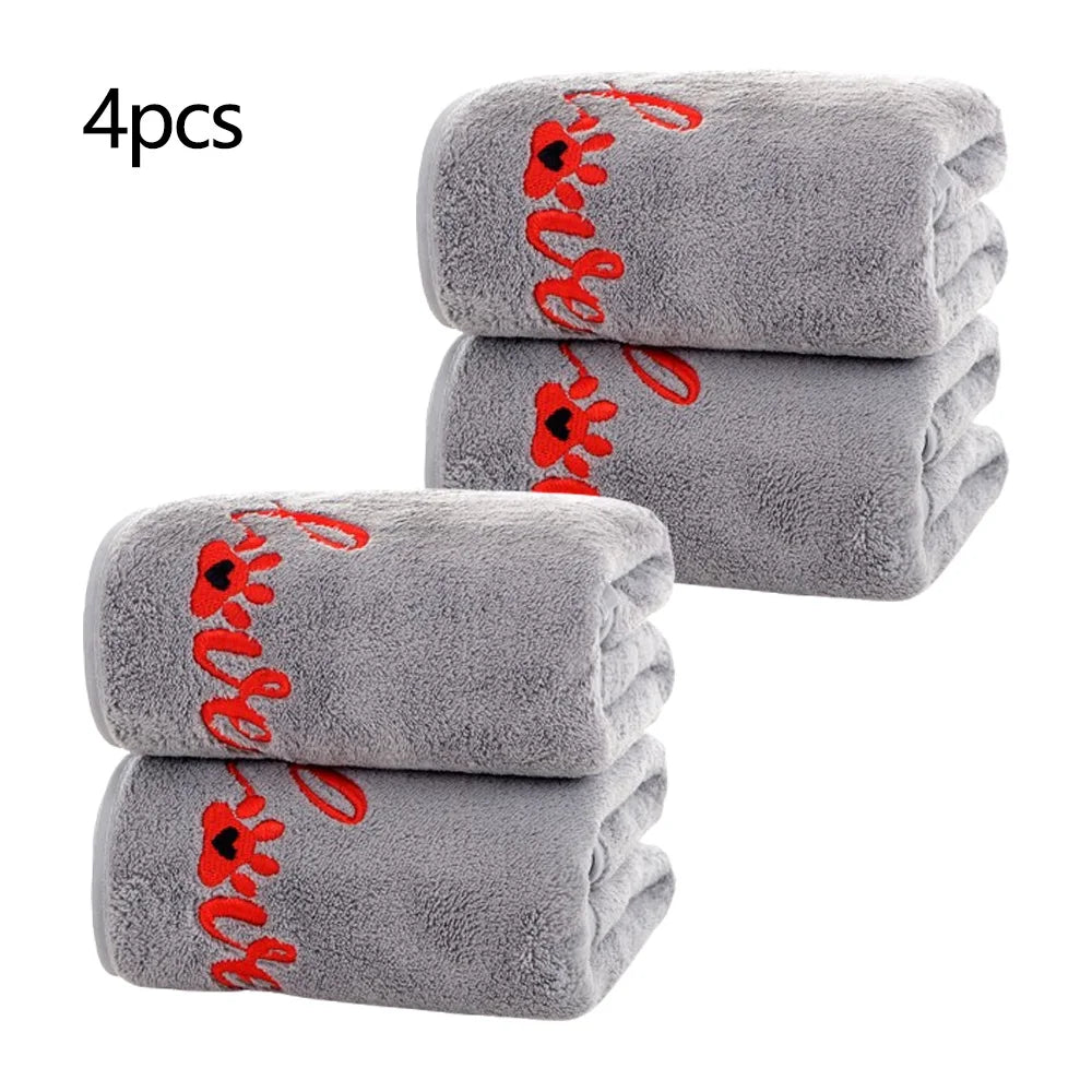 Quick-Dry Microfiber Pet Bath Towel