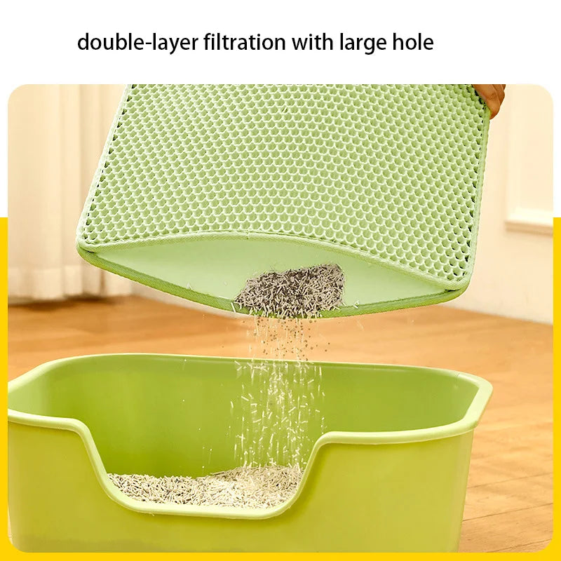 Waterproof Double-Layer Cat Litter Mat