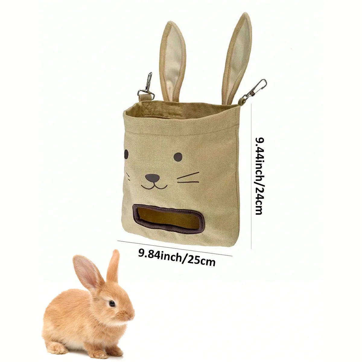 Hanging Rabbit Hay Feeder Bag