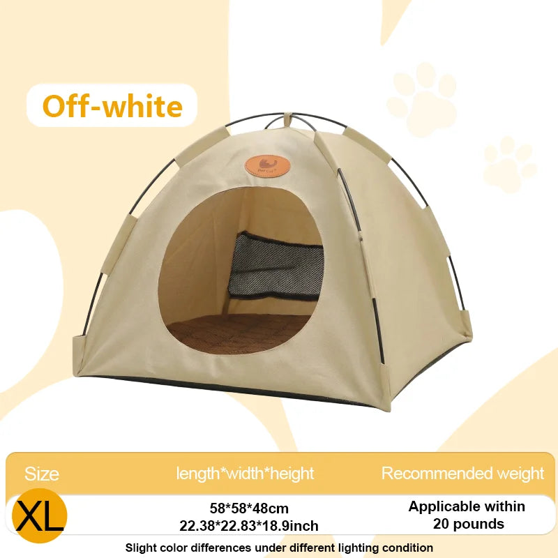 Breathable Summer Pet Tent & Sunshade Bed