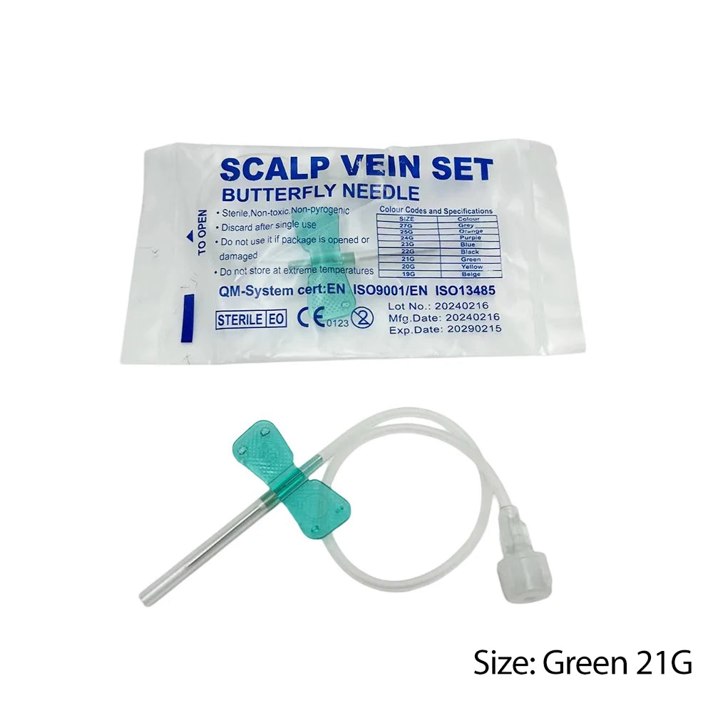 50PCS Disposable Butterfly Blood Infusion Needles