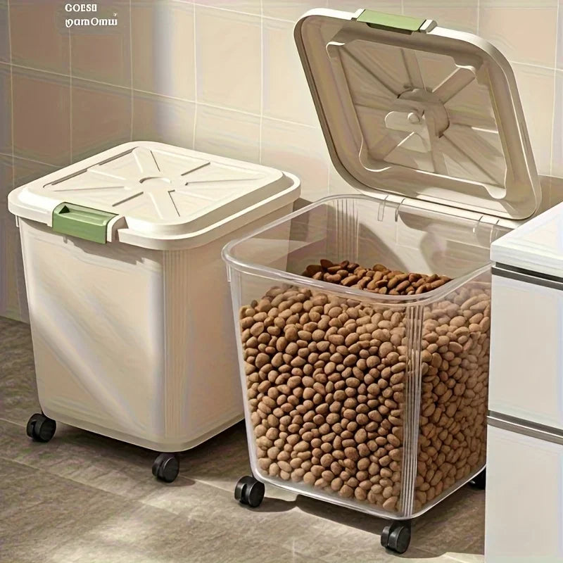 Rolling Airtight Pet Food Storage Container