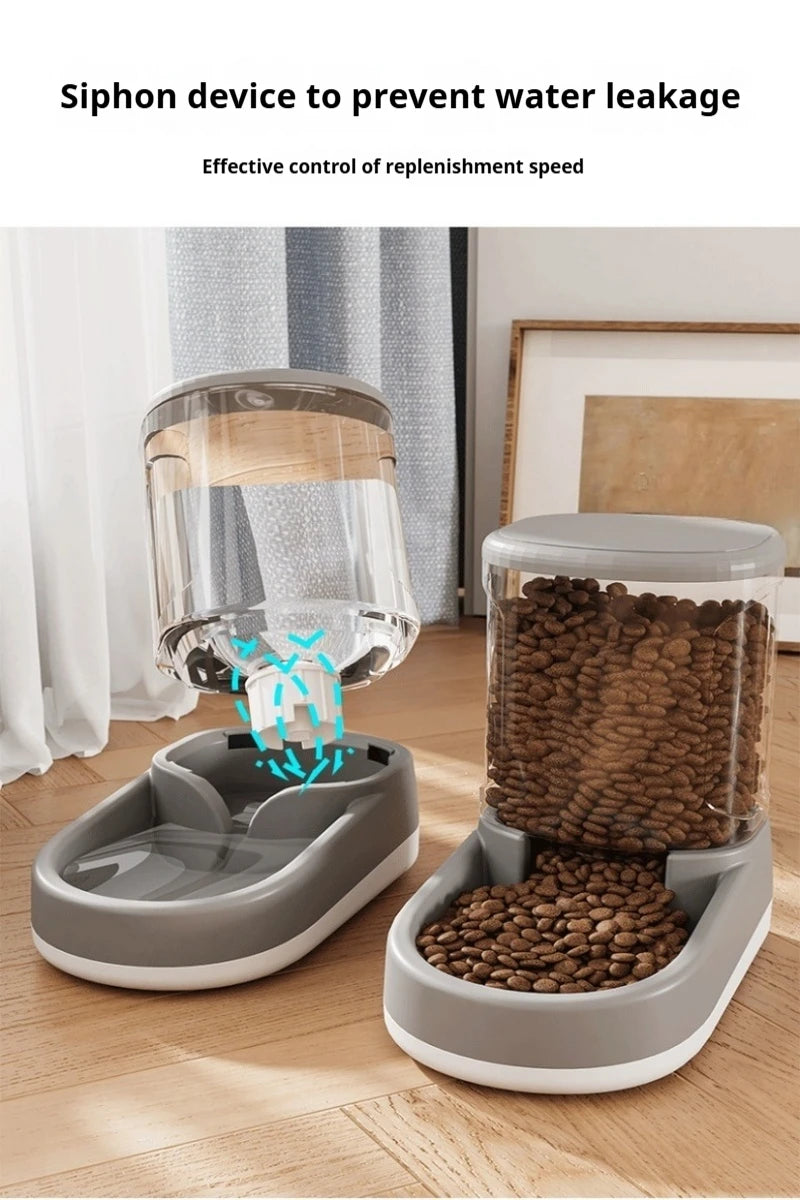 Non-Electric Automatic Pet Feeder & Water Dispenser
