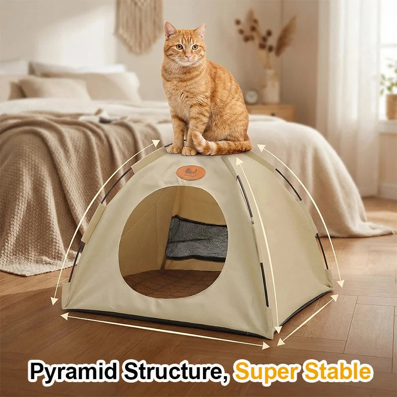 Breathable Summer Pet Tent & Sunshade Bed