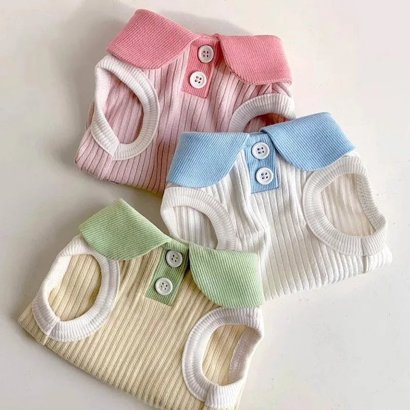 Summer Cooling Vest T-Shirt for Small Dogs
