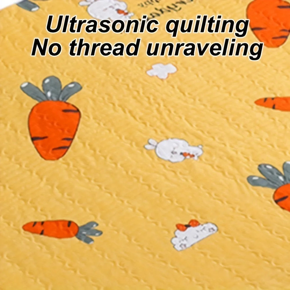 Absorbent Carrot Rabbit Toilet Mat