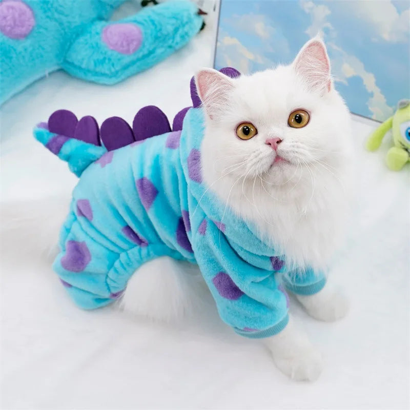 Dinosaur Plush Pet Costume Jumpsuit