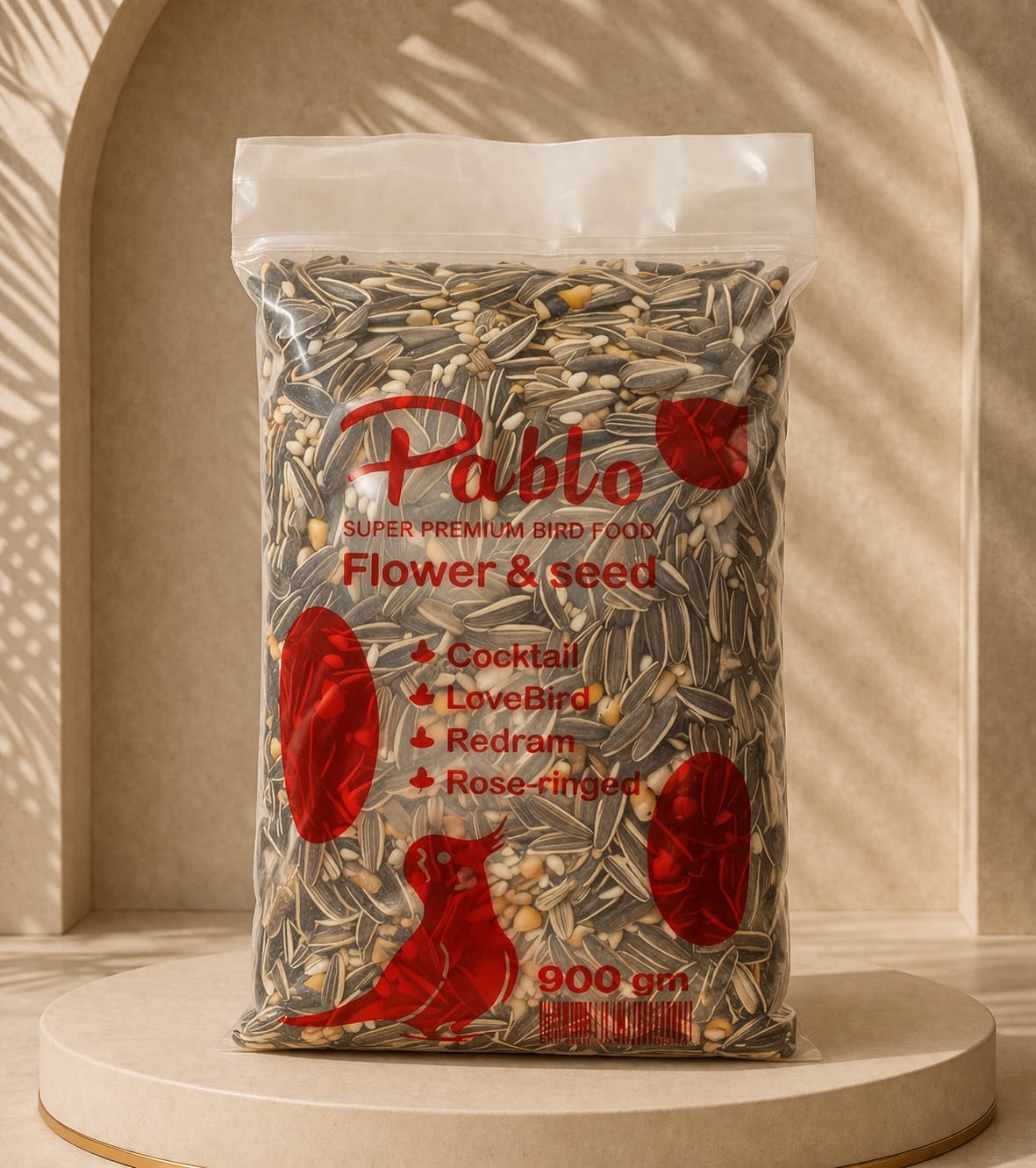 Pablo Black Flower Bird Seed 900g